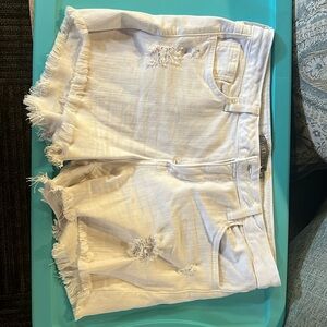 Just USA White Shorts